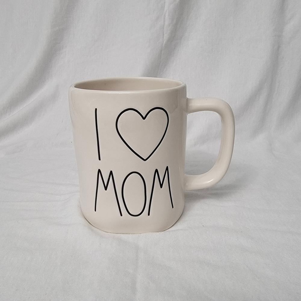 Rae‎ Dunn I Love Mom Artisan Mug Cup Farmhouse Coffee